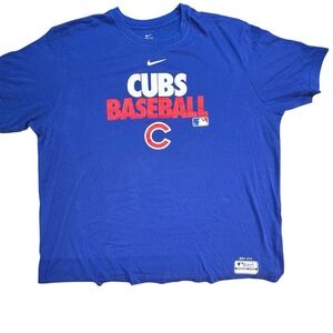 Nike Cubs Baseball Dri-FIT Performance Authentic Collection Shirt in Blue